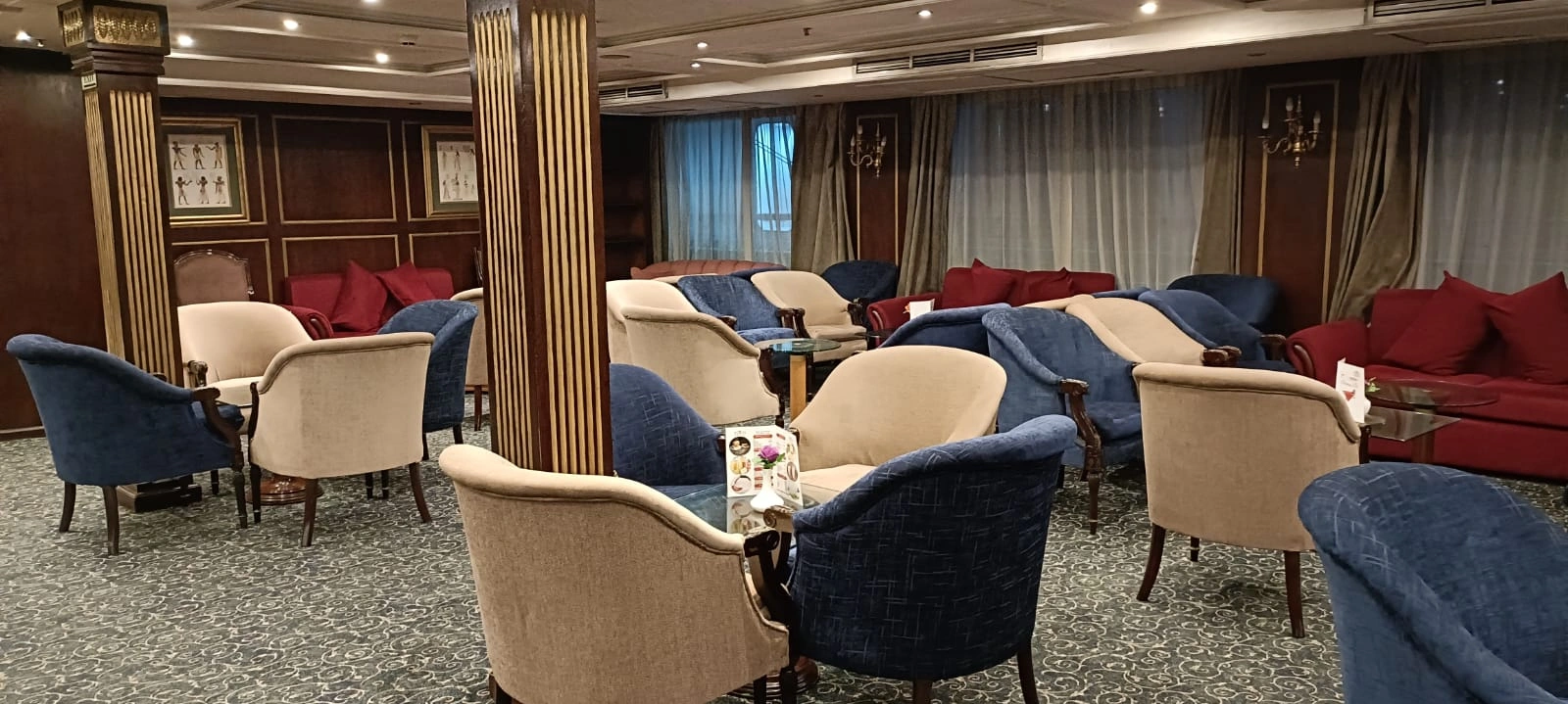 Lounge aboard the MS TiYi Nile Cruise Nile cruise